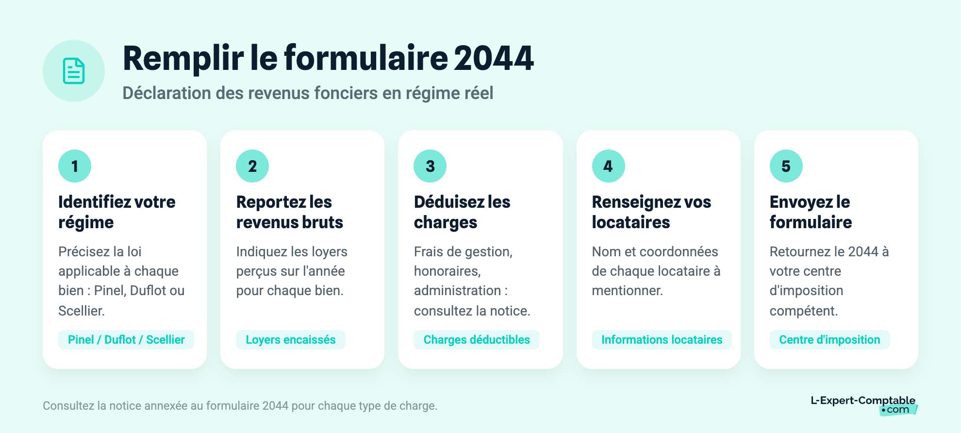 Remplir le formulaire 2044